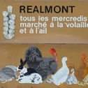 Marché aux volailles et à l'ail de Réalmont Tarn